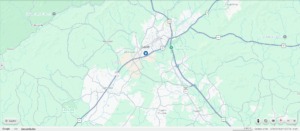 Map view of Lenox, Massachusetts, and surrounding areas, showing major roads, highways, and nearby towns such as Pittsfield, Richmond, and Stockbridge.