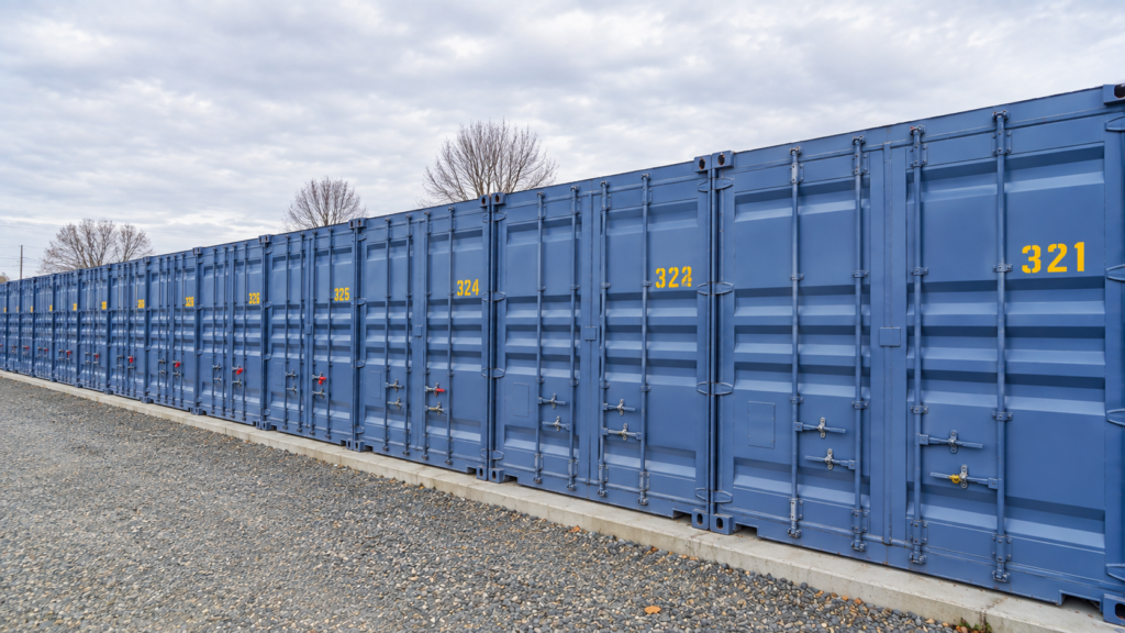 Exterior view of an actual SteelSafe heavy-duty steel storage unit.