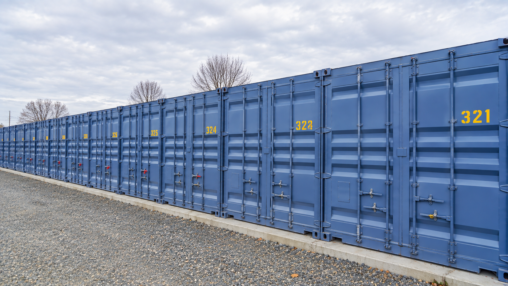 Exterior view of an actual SteelSafe heavy-duty steel storage unit.